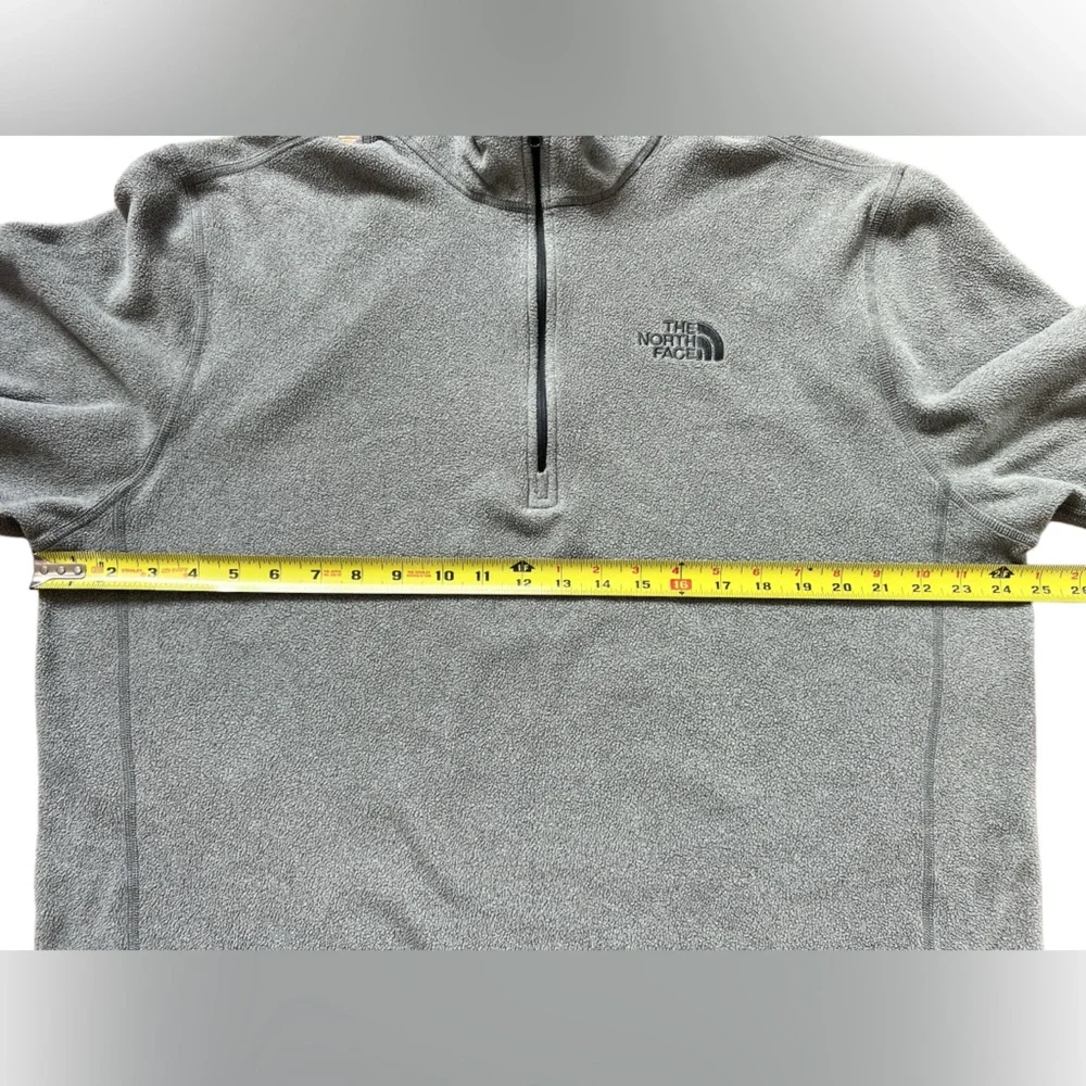 The North Face‎ Sweatshirt Men's TKA 100 Glacier 1/4 Zip Fleece Gray Size XL
